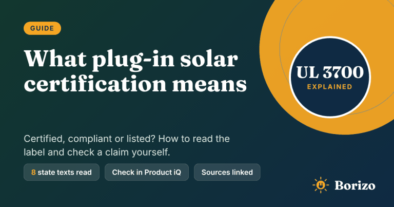 UL 3700 explained: what plug-in solar certification means and how to check a certification claim